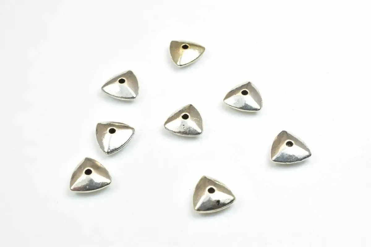 16 PCs Plain Spacer Connector Antique Silver Alloy Beads Size 9mm Hole Size 0.8mm Decorative Design Metal Beads For Jewelry Making