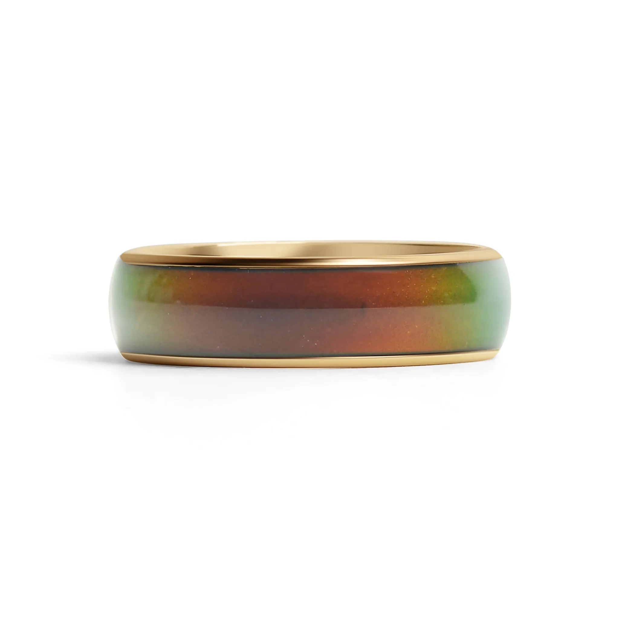 18k Gold PVD Coated Mood Band Stainless Steel Ring / CFR7042