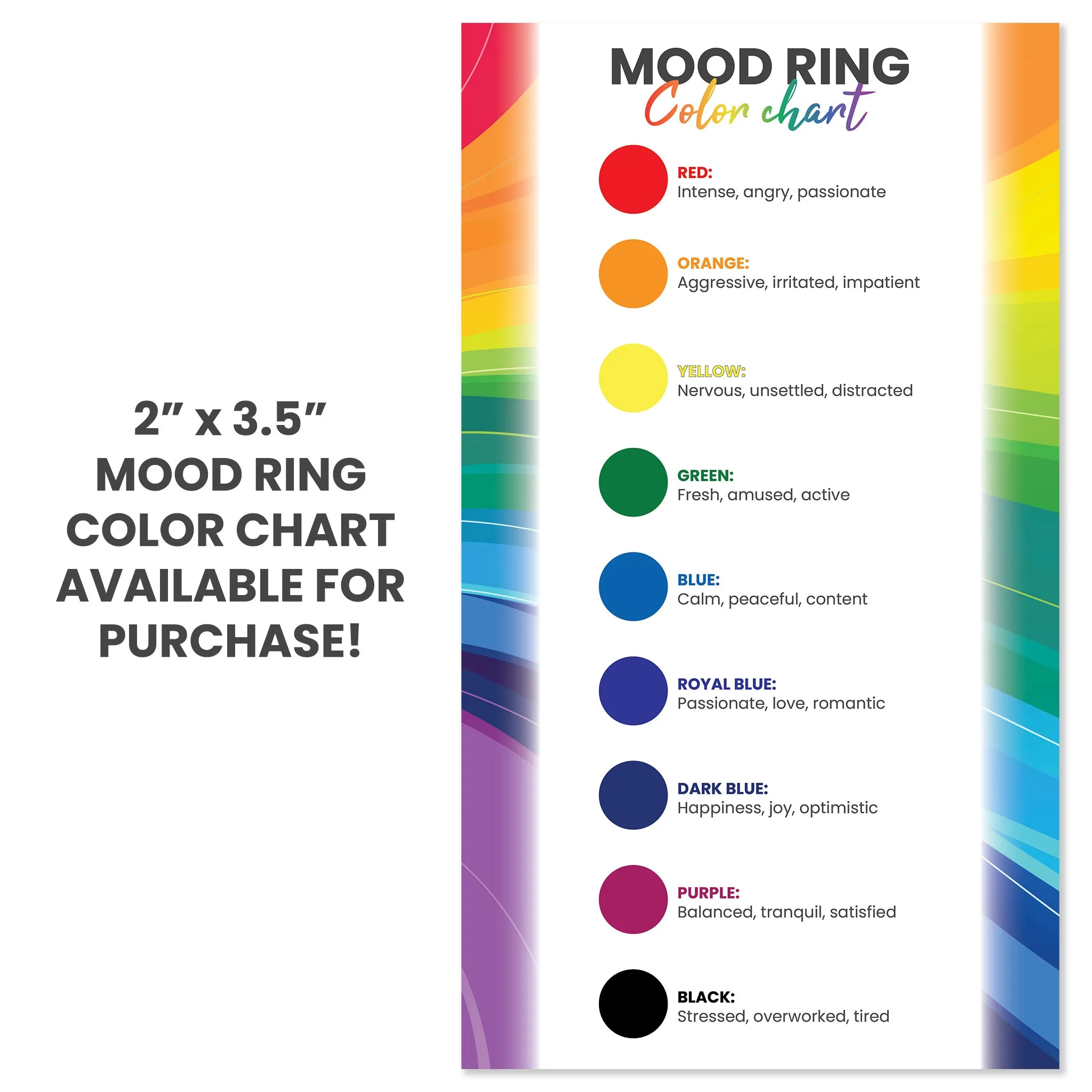 18k Gold PVD Coated Mood Band Stainless Steel Ring / CFR7042