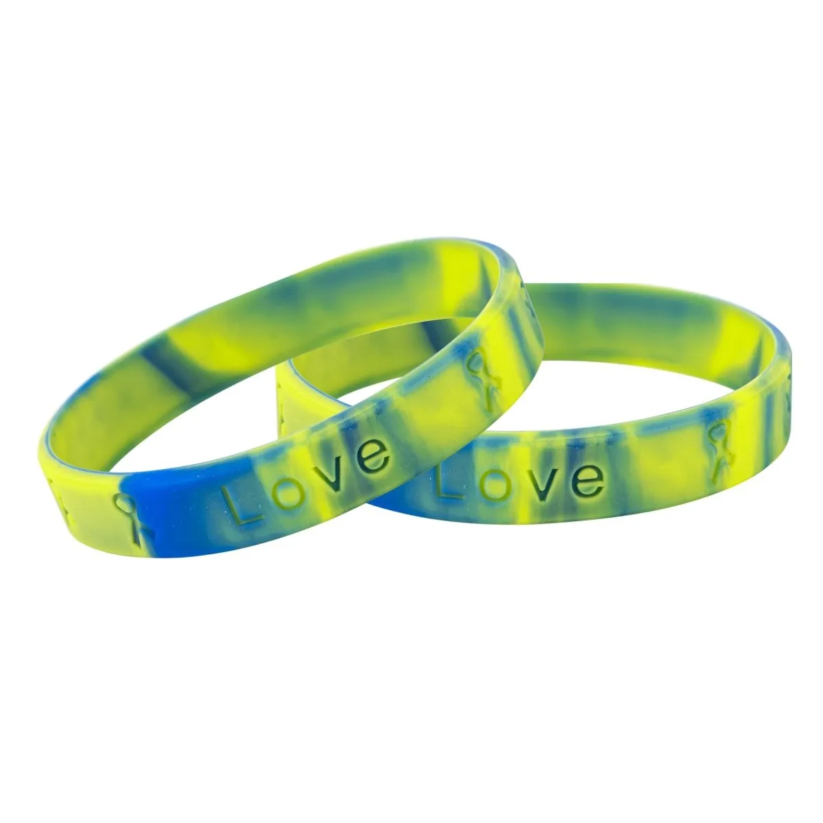 25 Awareness Silicone Bracelets (Pick Your Color/Cause)