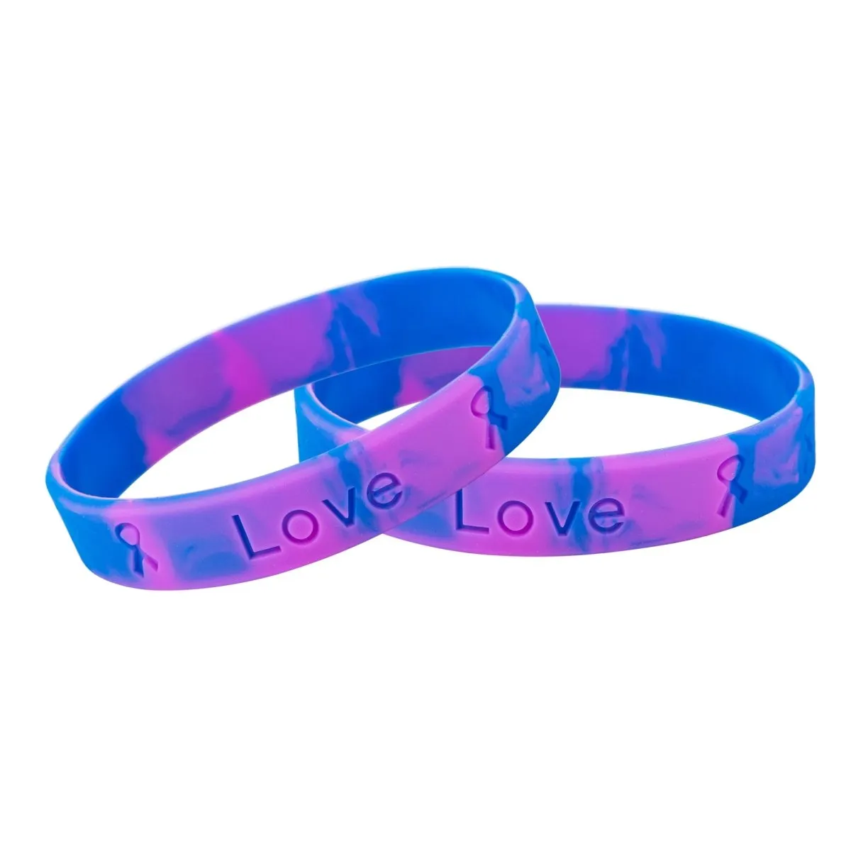 25 Awareness Silicone Bracelets (Pick Your Color/Cause)