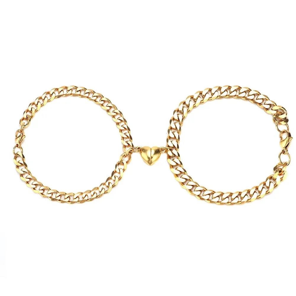 2Pcs Set Magnetic Bond Couple Bracelet