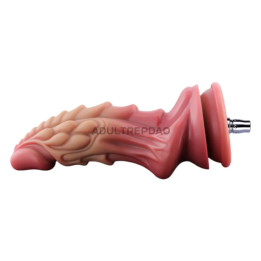 7.87-inch Dual Density Silicone Fantasy Kylin Dildo Attachment for Lustti Sex Machines