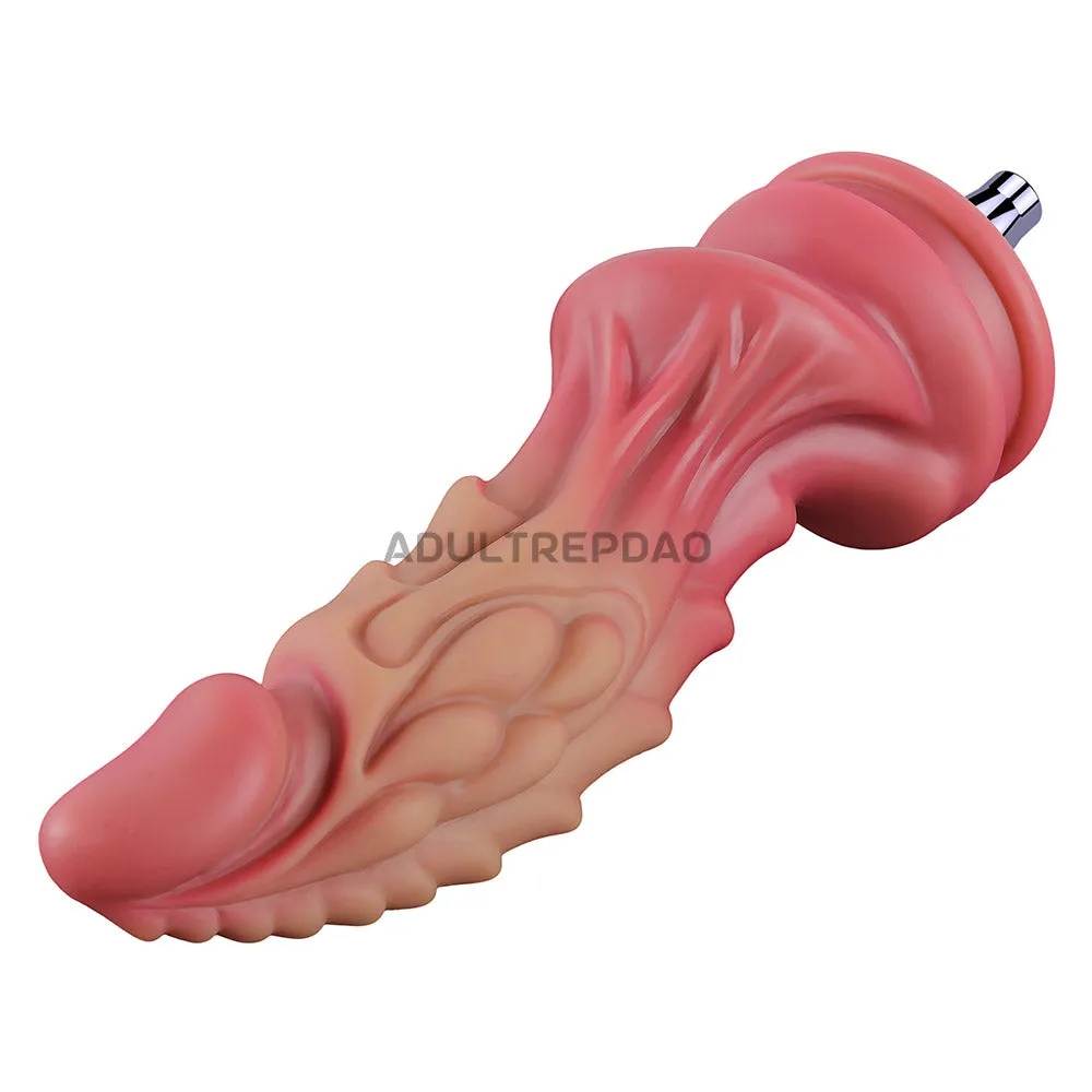 7.87-inch Dual Density Silicone Fantasy Kylin Dildo Attachment for Lustti Sex Machines
