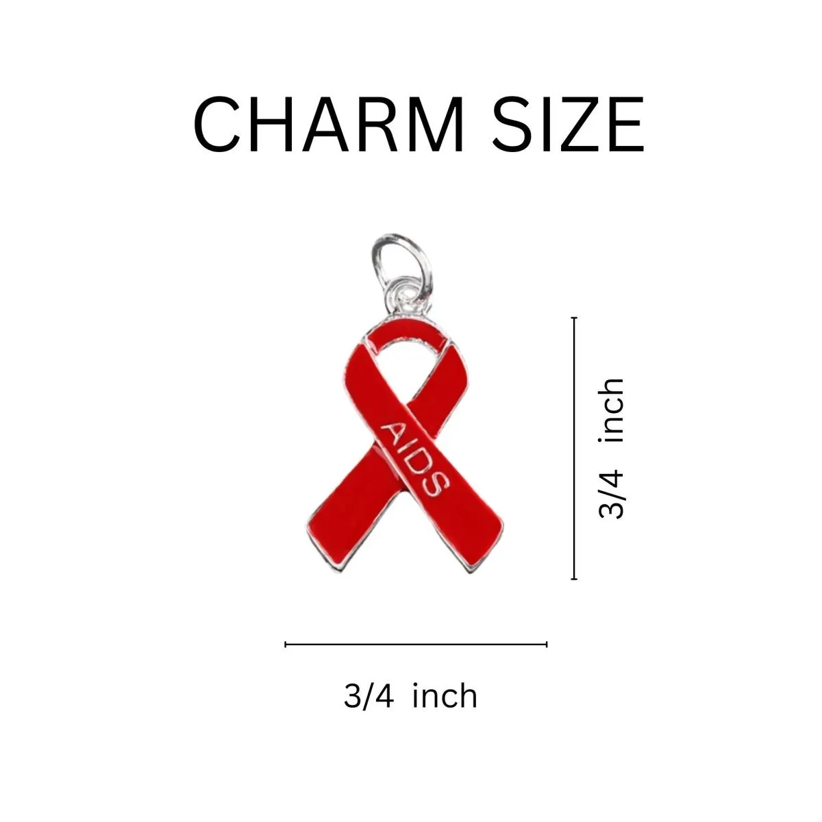 AIDS Red Ribbon Retractable Charm Bracelets