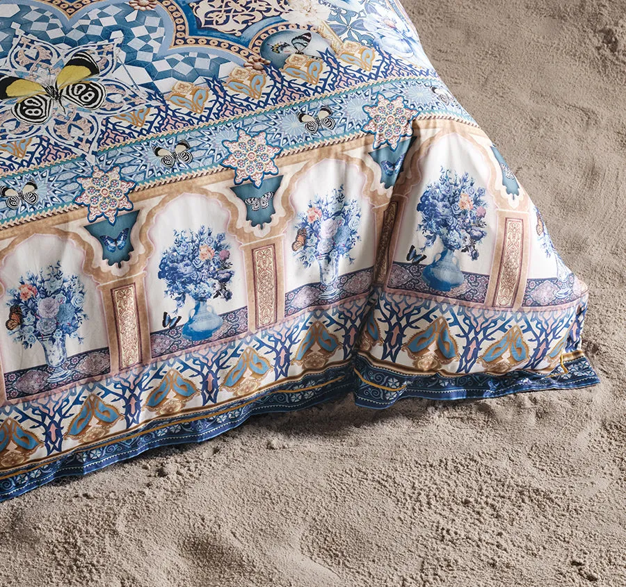 Al Manial Palace Memoirs Quilt Cover Set Range Blue