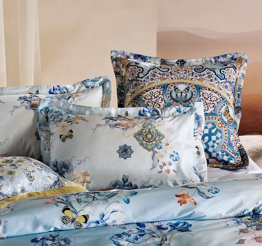 Al Manial Palace Memoirs Quilt Cover Set Range Blue