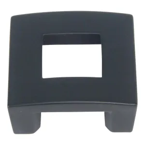 Atlas Homewares Centinel SquareKnob 1.25" CC 255-BL Matte Black