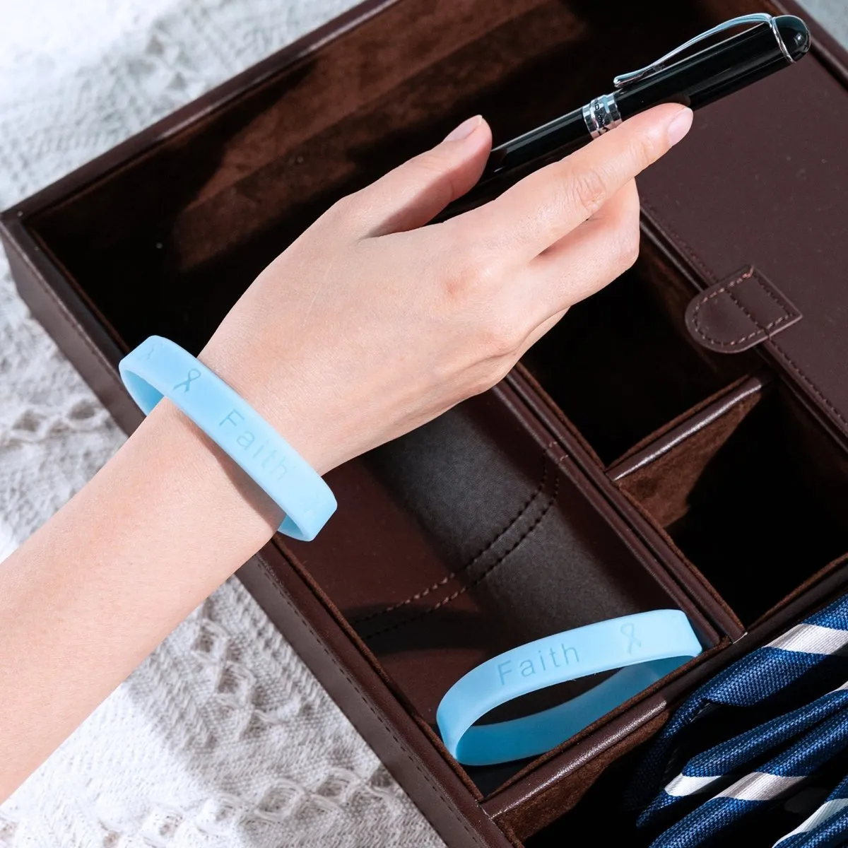 Bechets Disease Light Blue Silicone Bracelet Wristbands