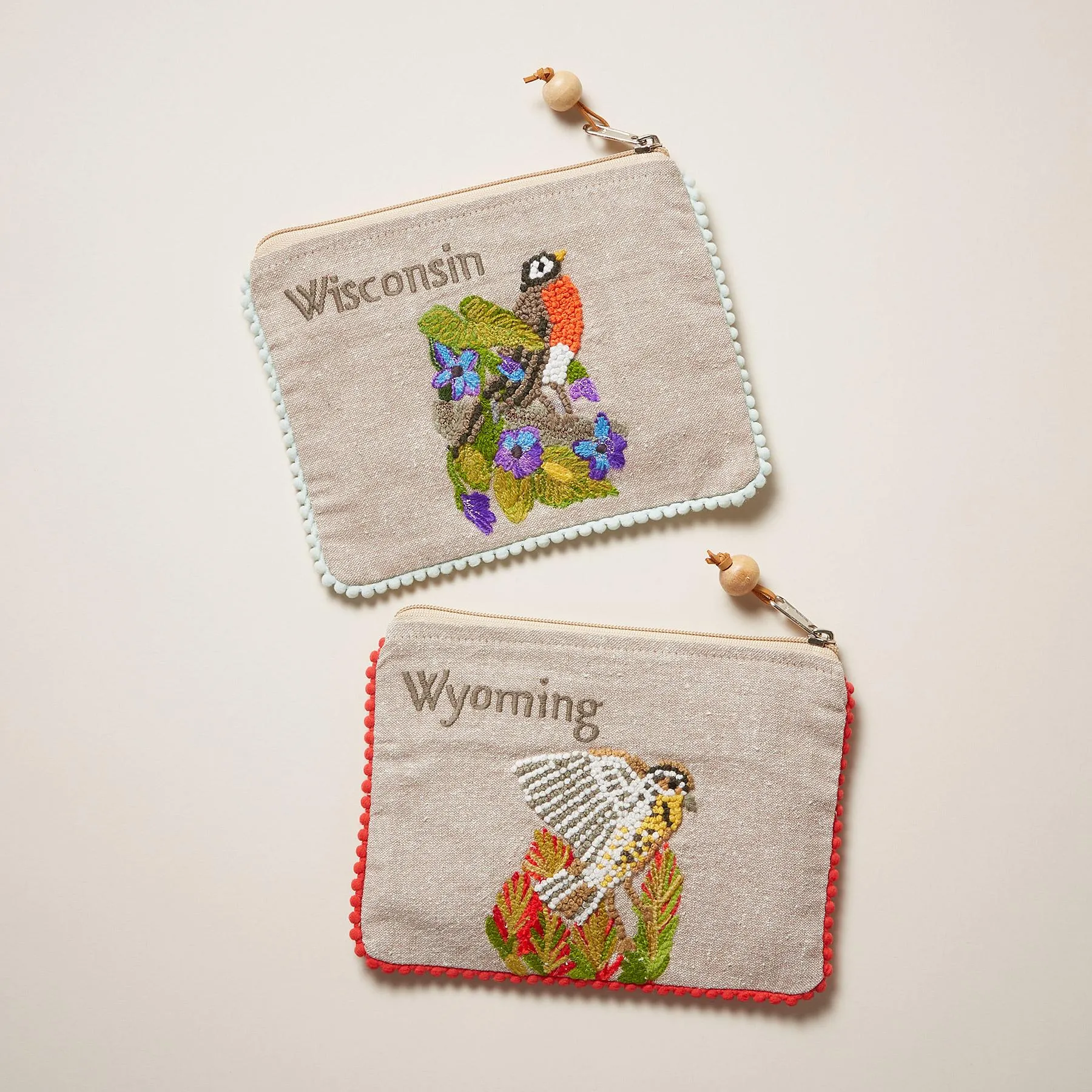 Birds Of The States Jewelry Pouches