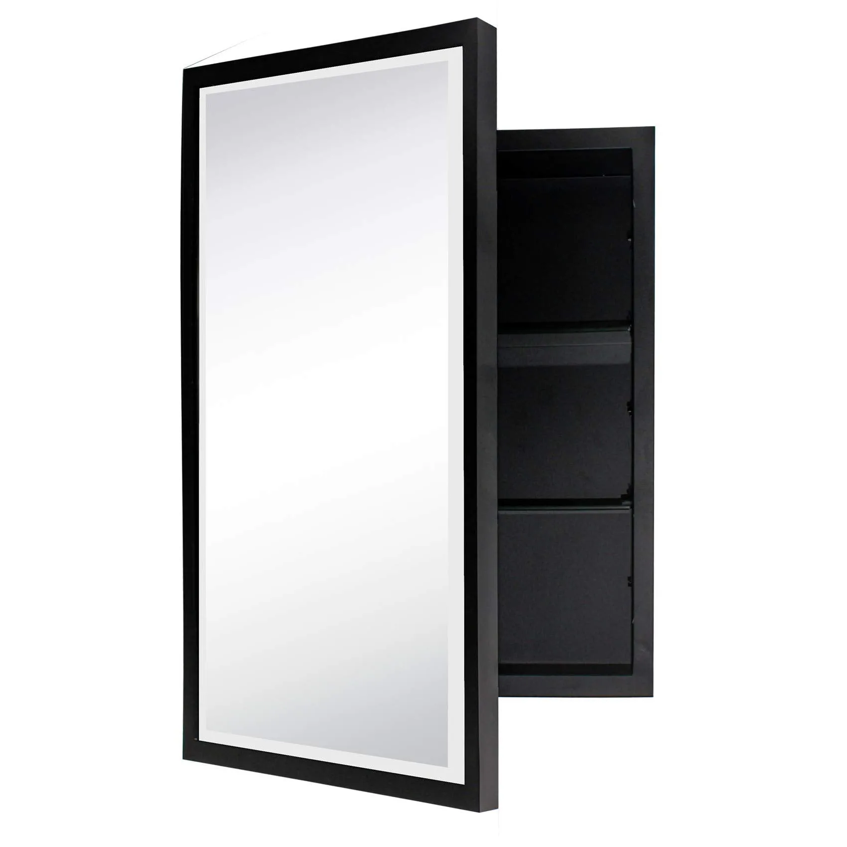 Black Friday Sale Haddison Rectangular Metal Framed Recessed Bathroom Medicine Cabinet with Mirror