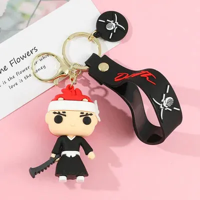 Bleach Anime | Renji Abarai | Silicone Lanyard Keychain