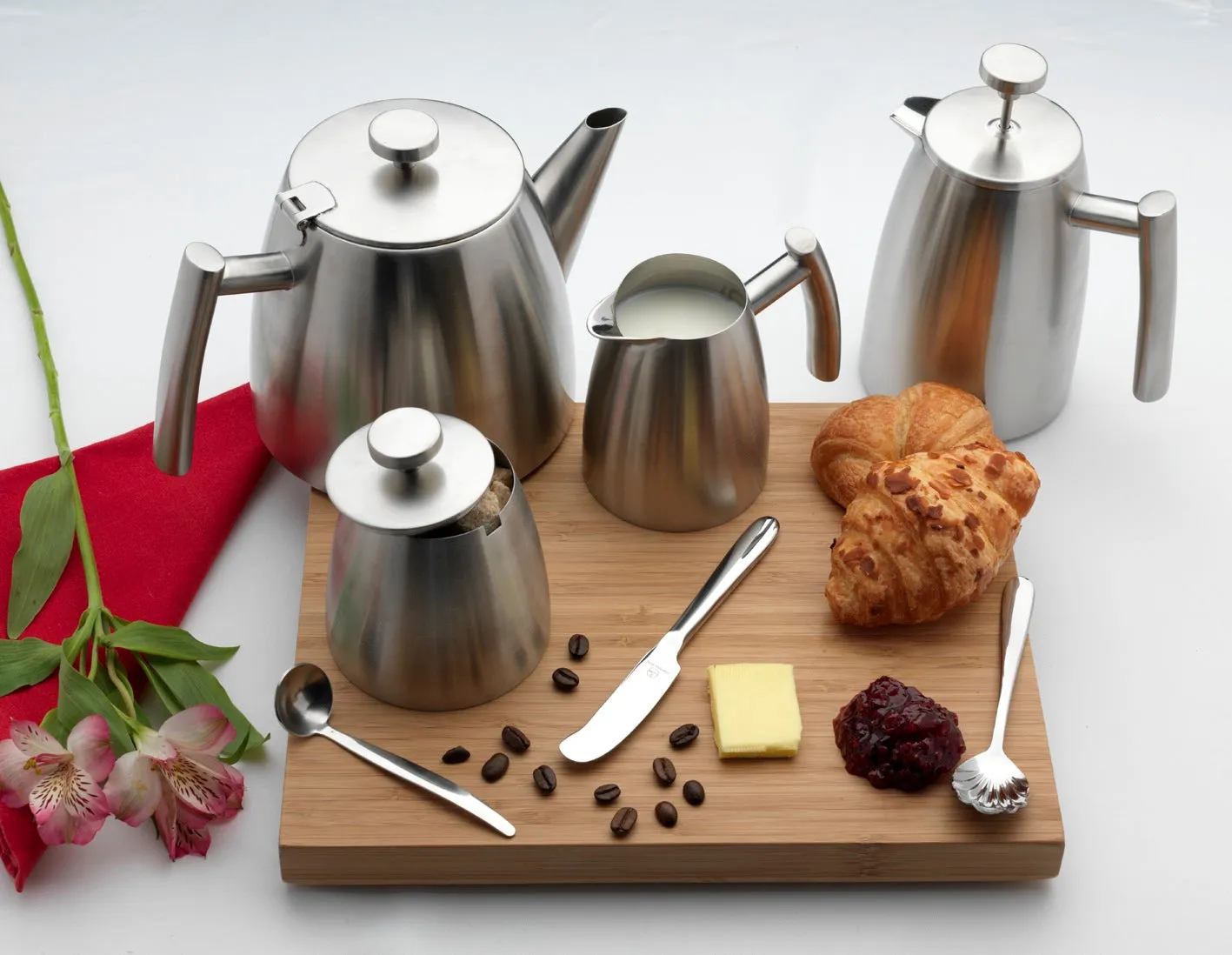 Café Stal Belmont 0.6L Teapot, Double Wall, Mirror