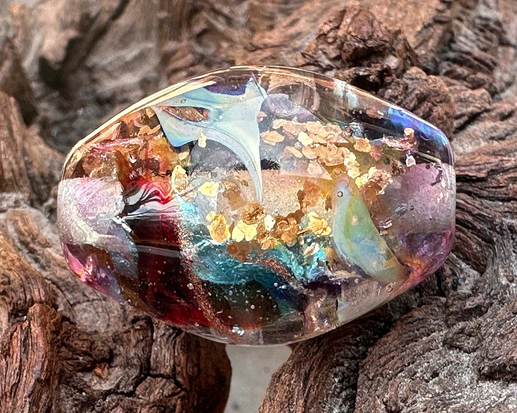 Celestial Prism Lampwork Focal Bead SRA