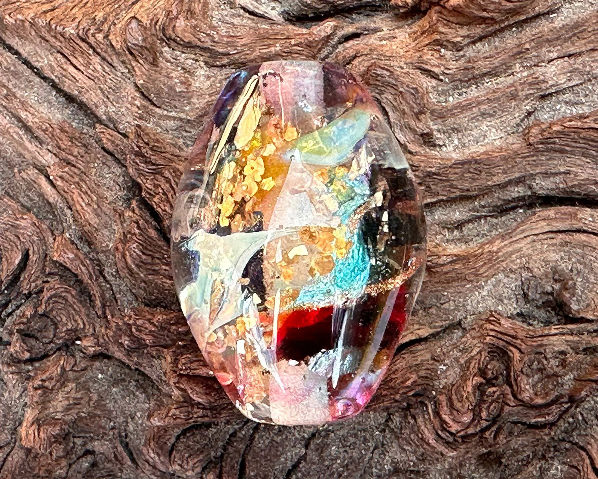 Celestial Prism Lampwork Focal Bead SRA