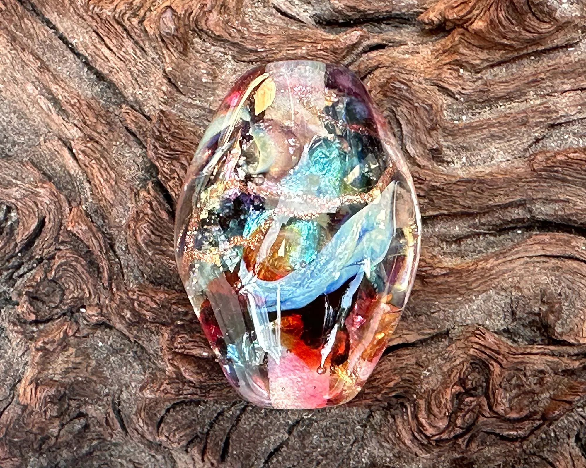 Celestial Prism Lampwork Focal Bead SRA