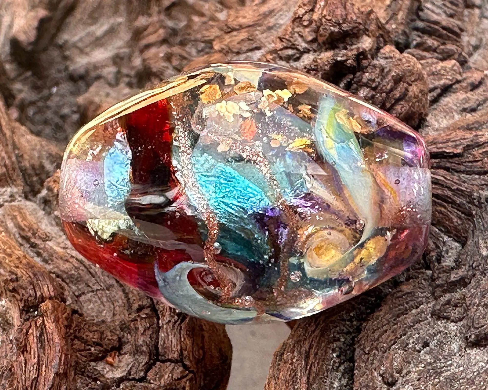 Celestial Prism Lampwork Focal Bead SRA