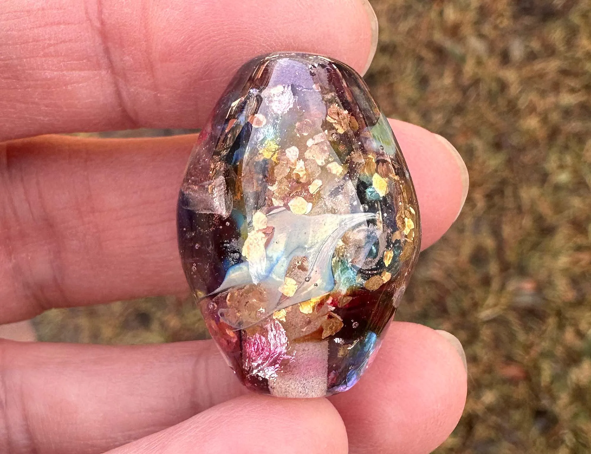 Celestial Prism Lampwork Focal Bead SRA