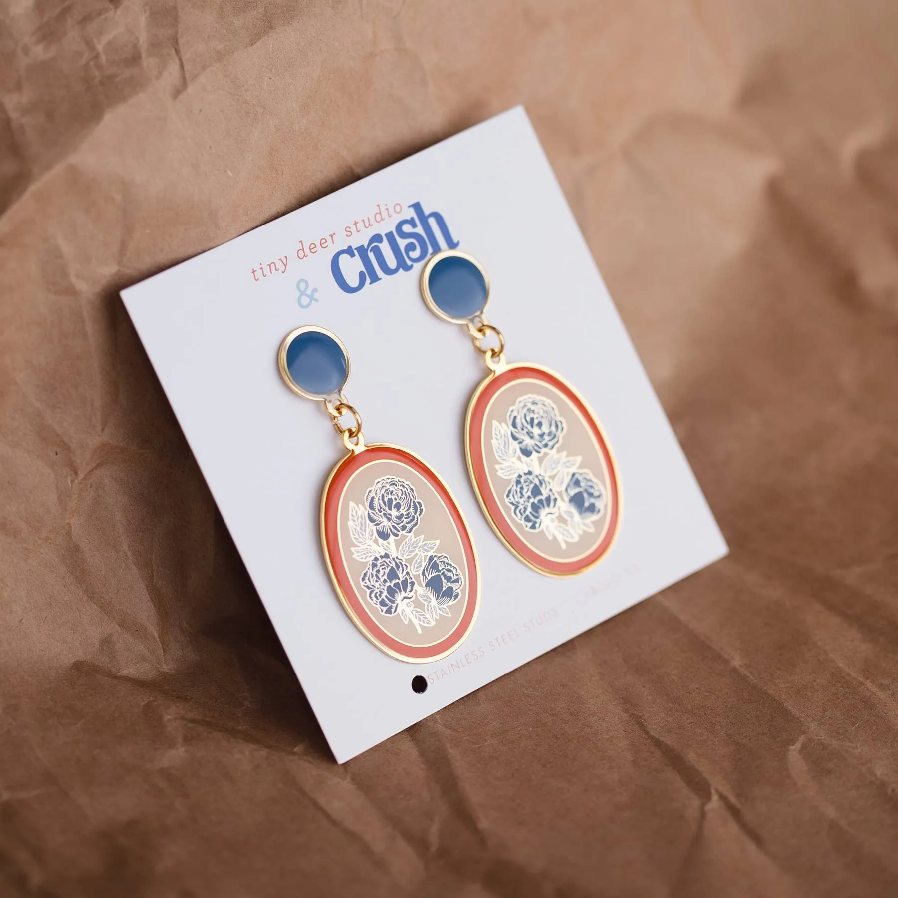 Crush Press Floral Earrings