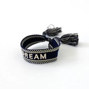 DREAM Adjustable Bracelet | Navy-Natural