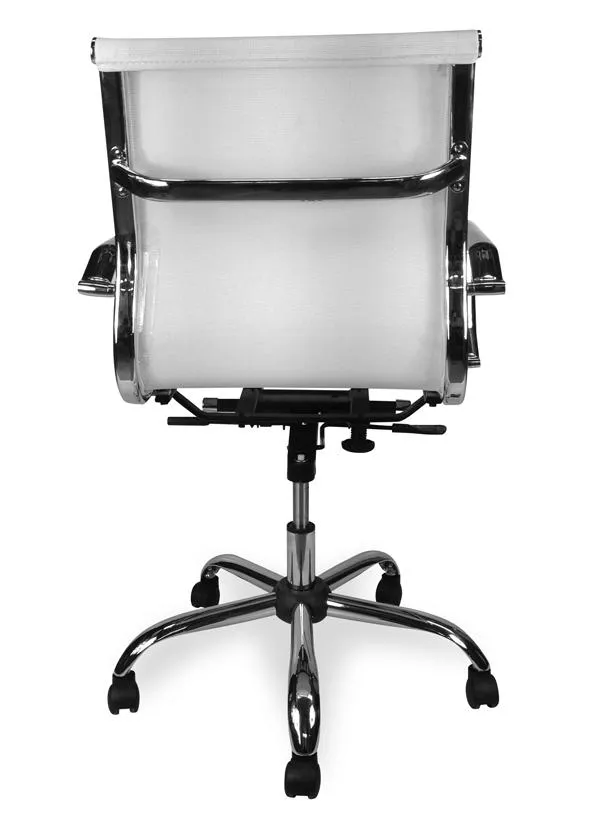 Ex Display - Carter Low Back Office Chair - White Mesh