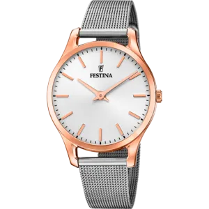 Festina Boyfriend Stainless Steel Analog Ladies Watch I Model F20507/1 Quartz Movement