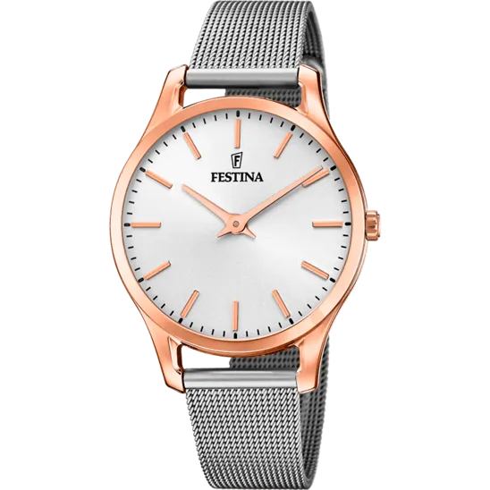 Festina Boyfriend Stainless Steel Analog Ladies Watch I Model F20507/1 Quartz Movement
