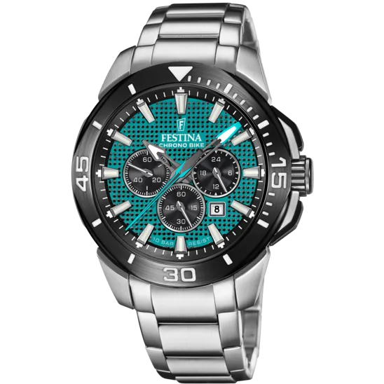 Festina Chrono Bike Stainless Steel Chronograph Mens Watch I Model F20641/3 Quartz Movement