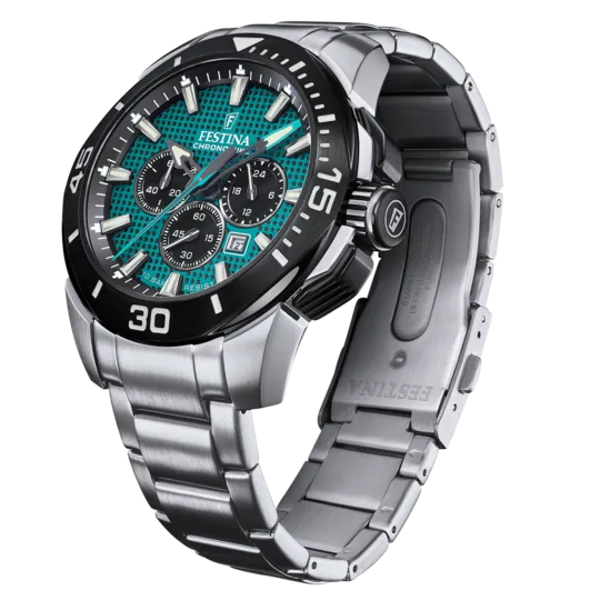 Festina Chrono Bike Stainless Steel Chronograph Mens Watch I Model F20641/3 Quartz Movement