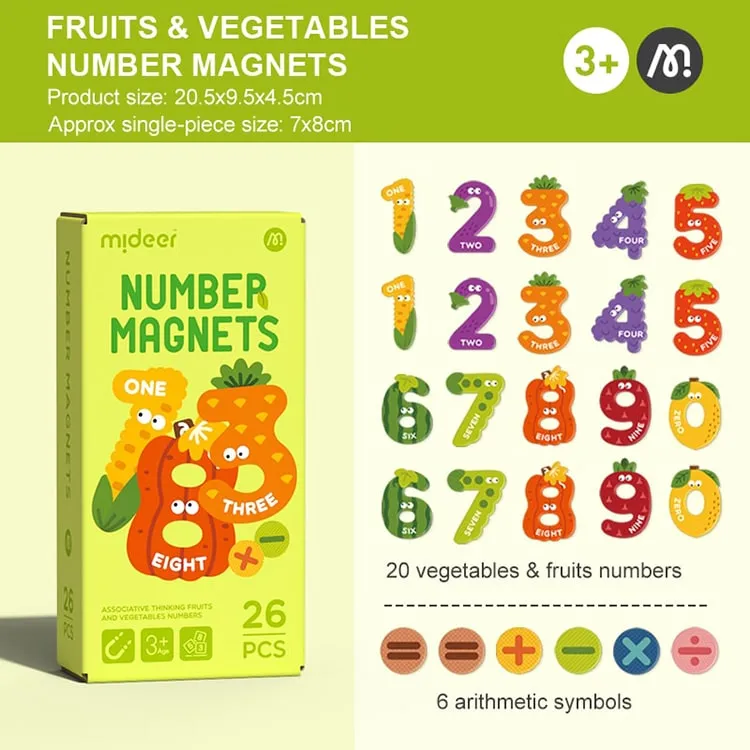 Fruit Digital Magnets 26pcs
