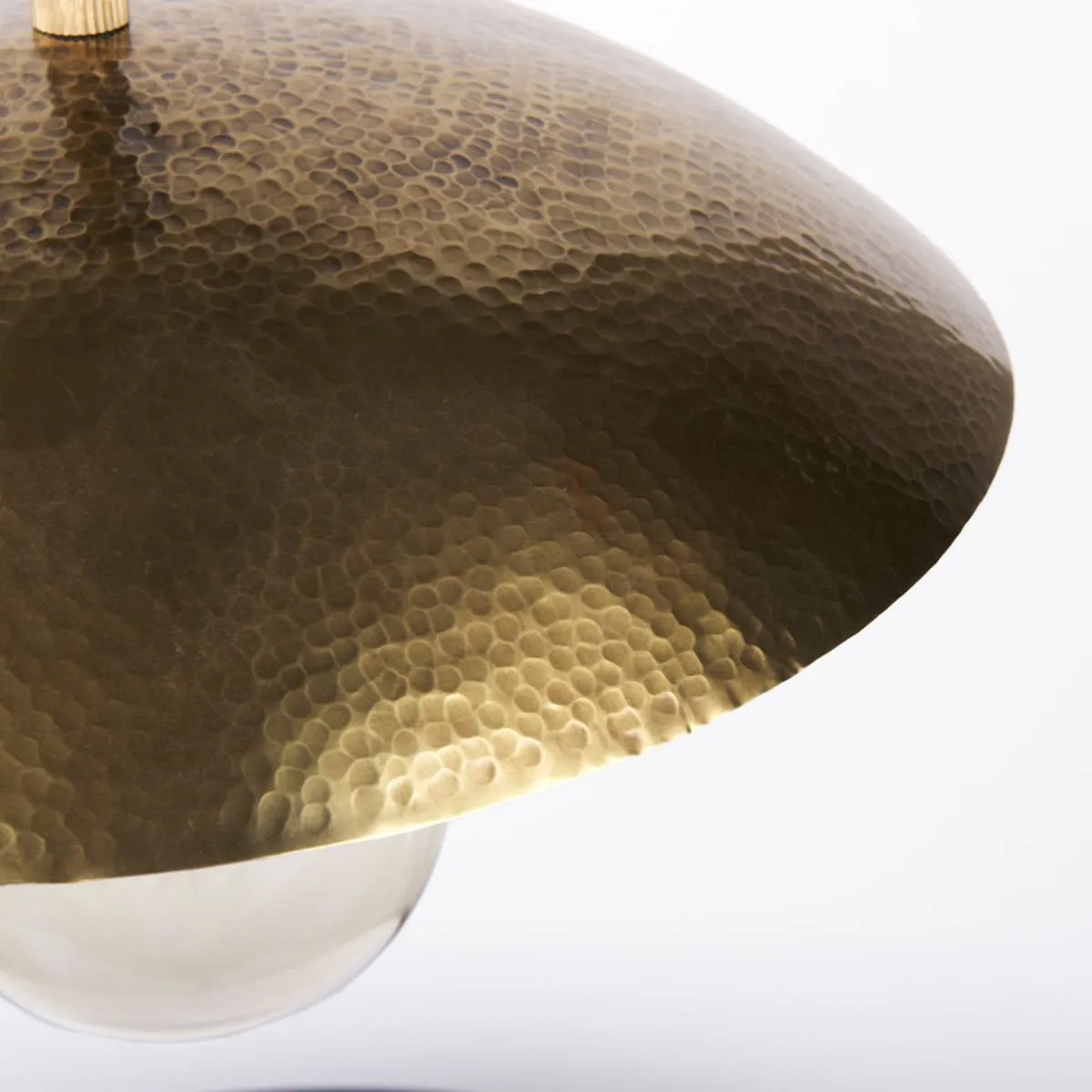 Garnet Pendant Light Gold Metal