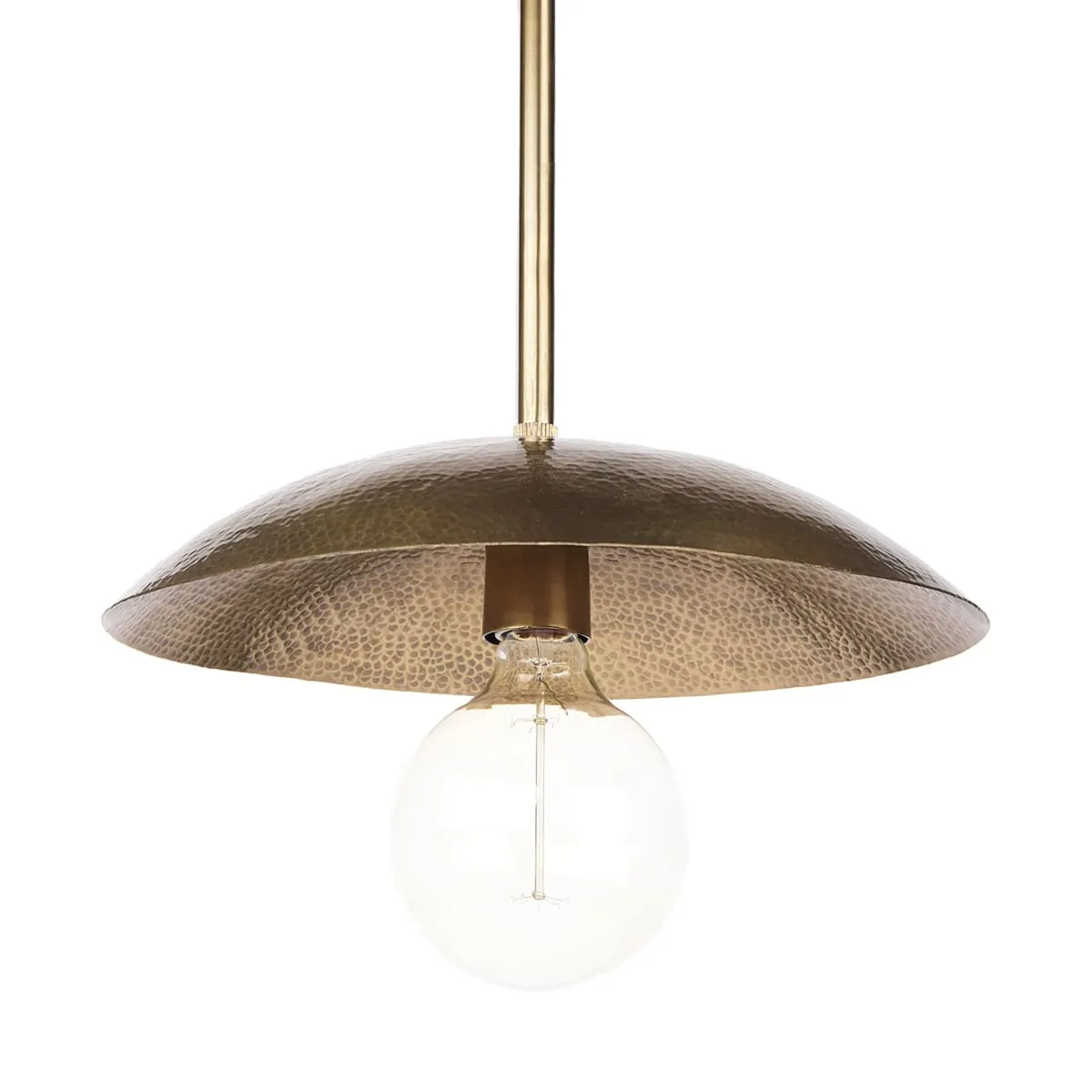 Garnet Pendant Light Gold Metal