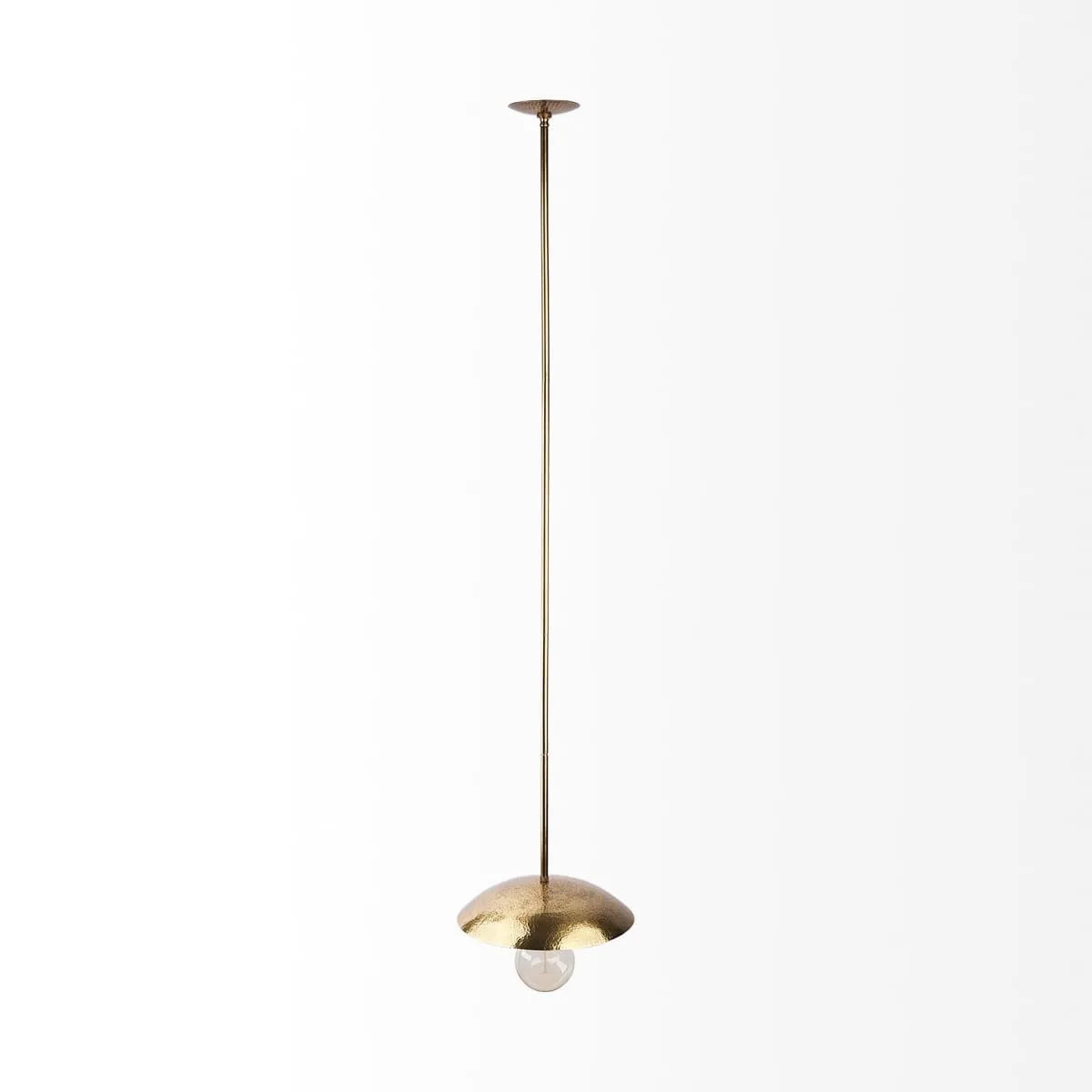 Garnet Pendant Light Gold Metal