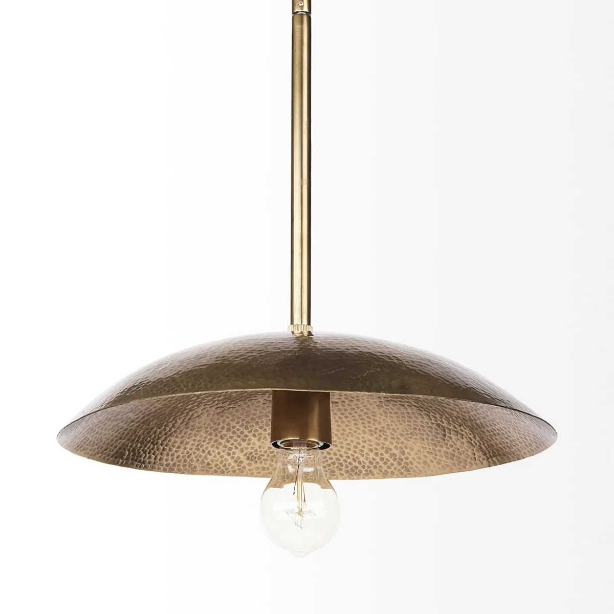 Garnet Pendant Light Gold Metal