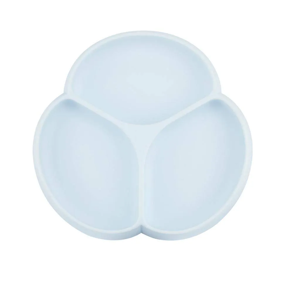 Glitter & Spice Silicone Suction Plate - Ice Blue
