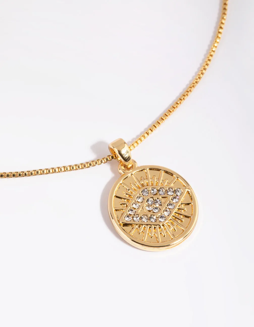 Gold Plated Evil Eye Charm
