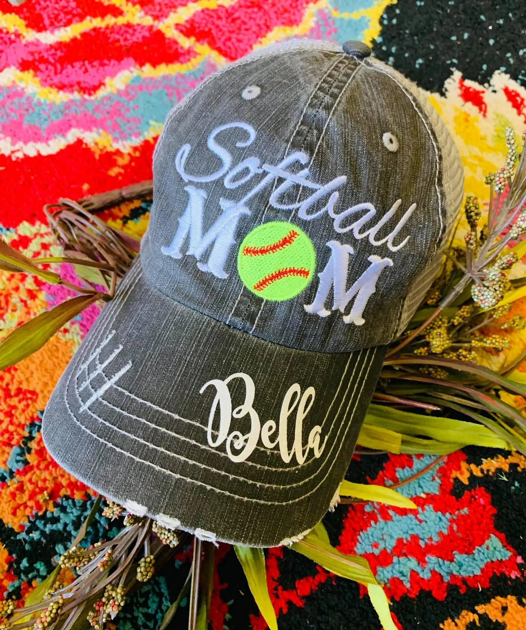 Hats and jewelry { Softball mom } See all styles! Customize by adding players names and numbers!