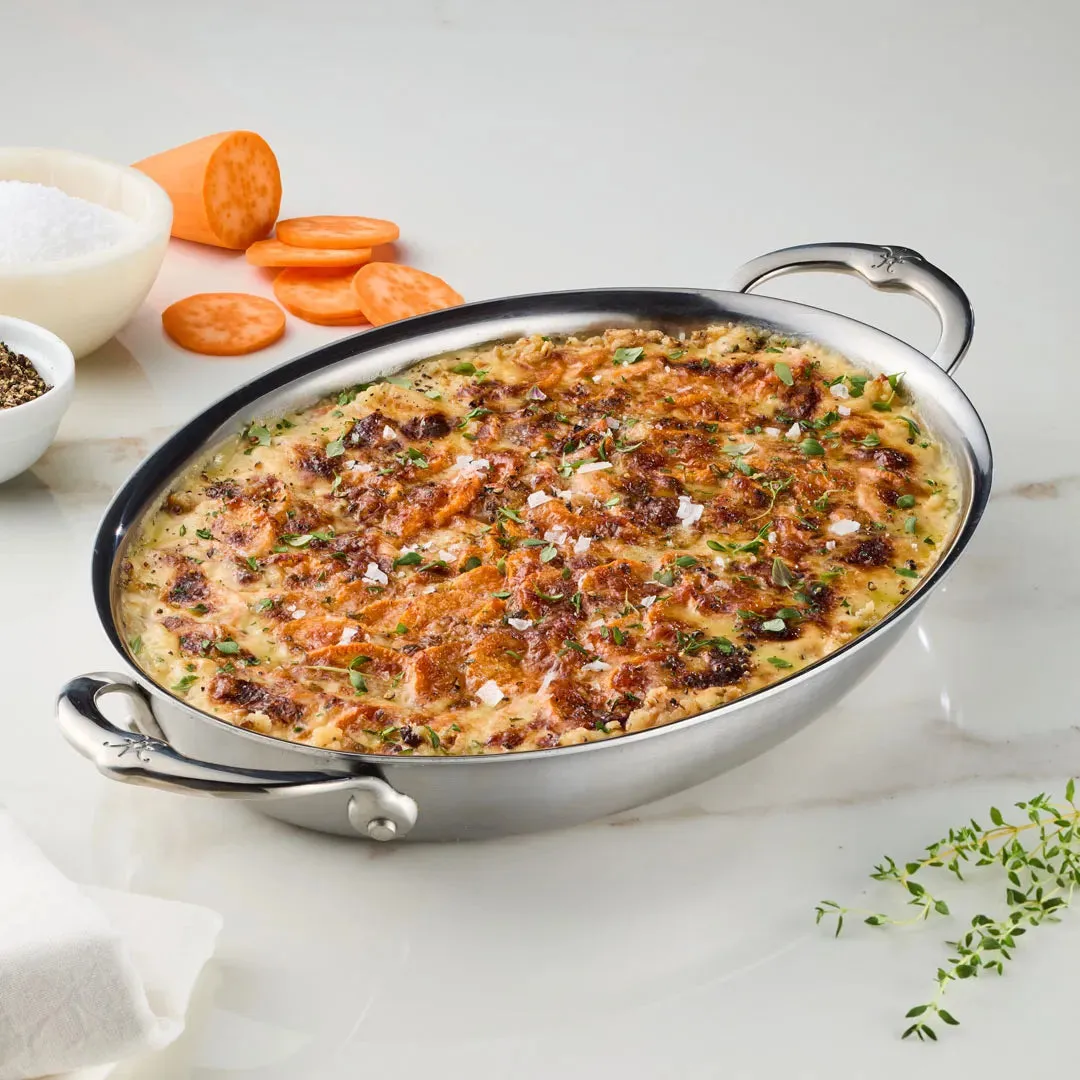 Hestan Provisions Medium Clad Oval Au Gratin