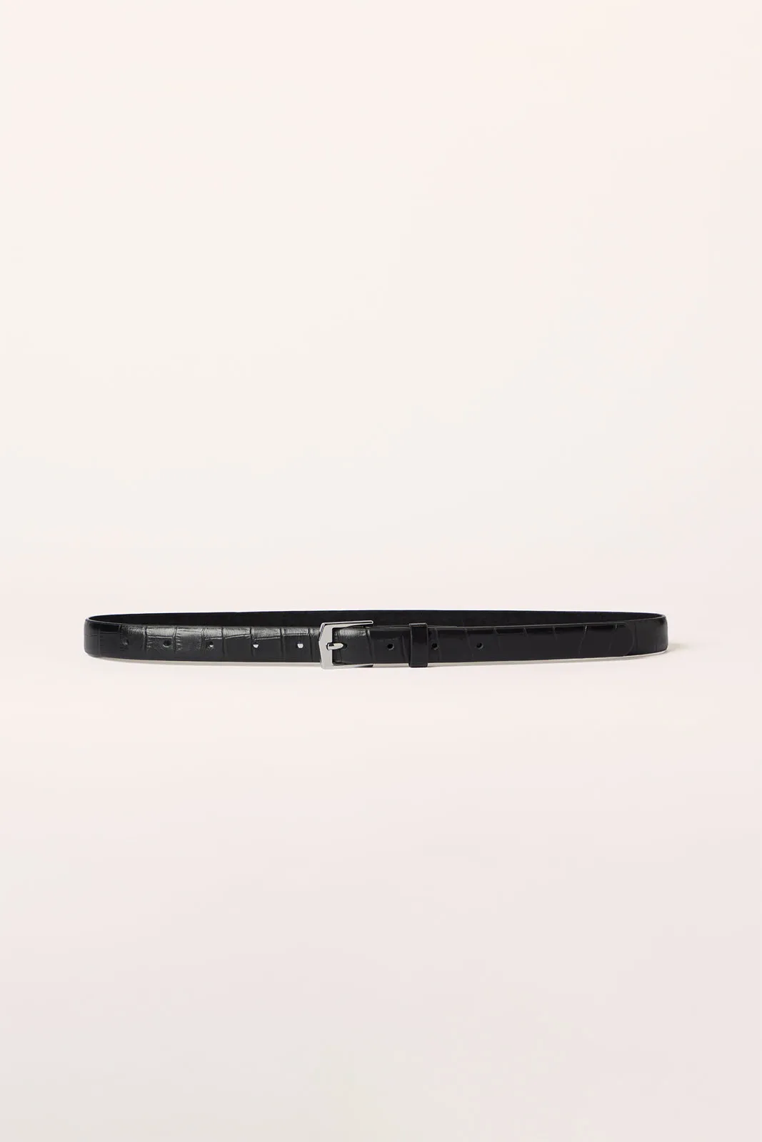 Ida Belt 2.0Cm Black Croc