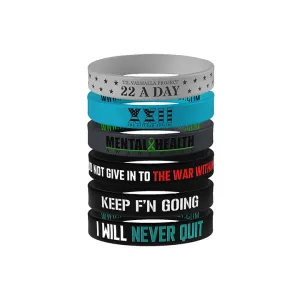 Keep Going - Silicone Bracelet Bundle