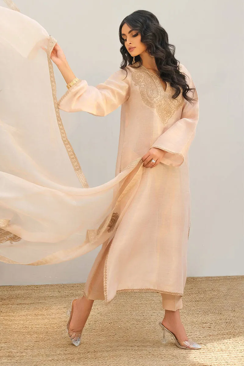 Luxe Edit '23 - Golden Sehr With Pants And Dupatta
