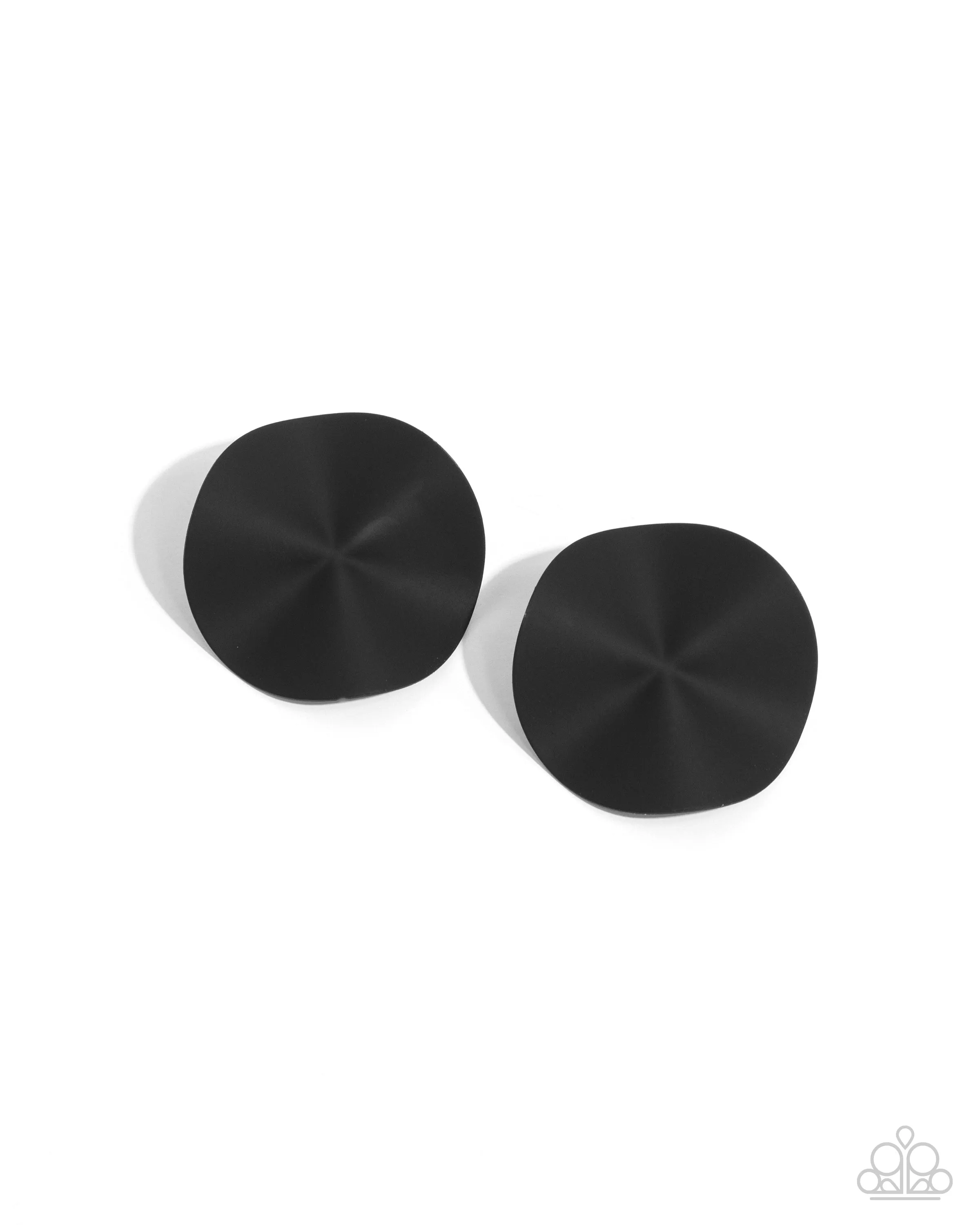 Moody Masterpiece - Black Earrings