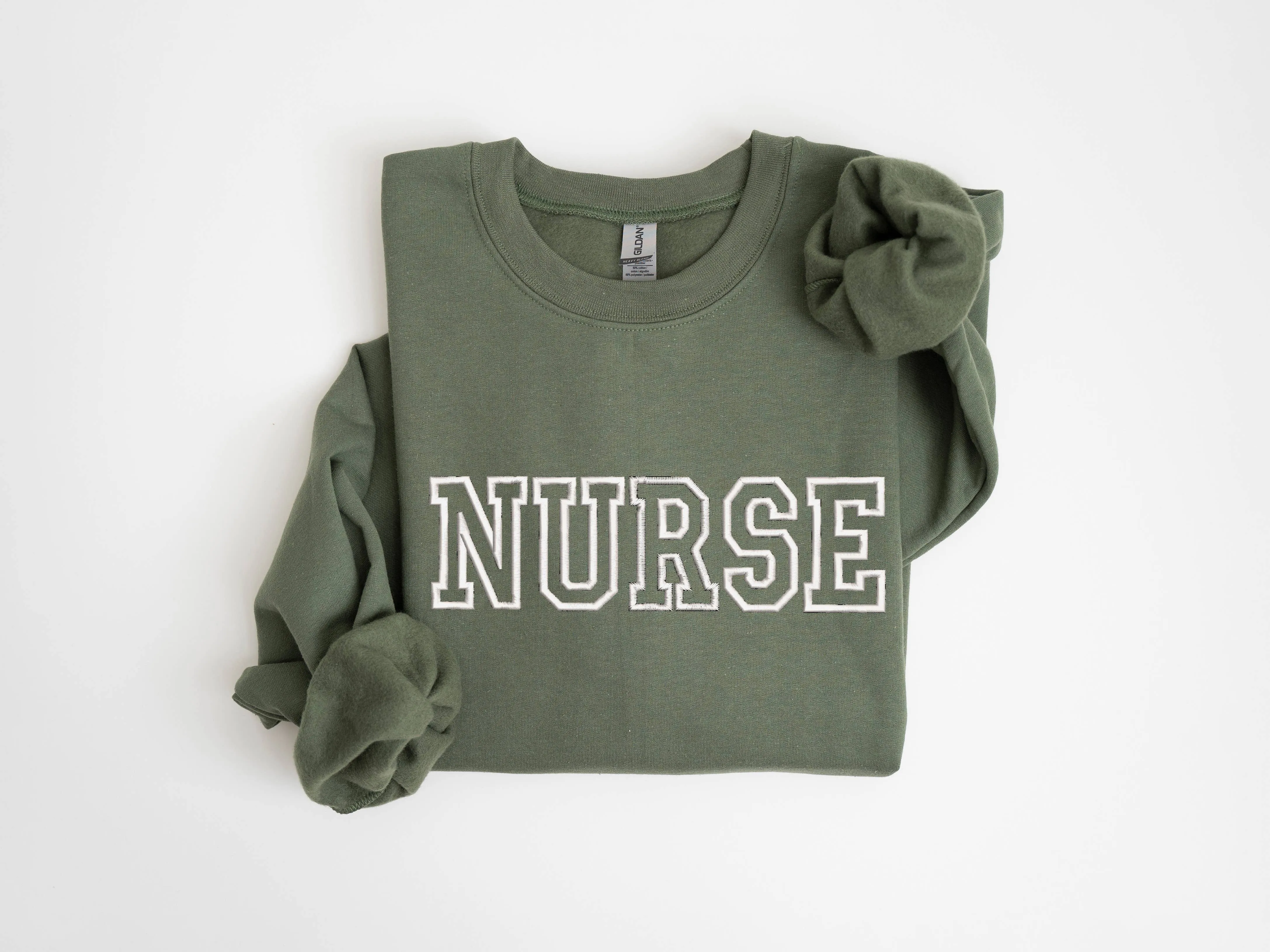 Nurse Embroidered Sweatshirt, Nursing Sweatshirt