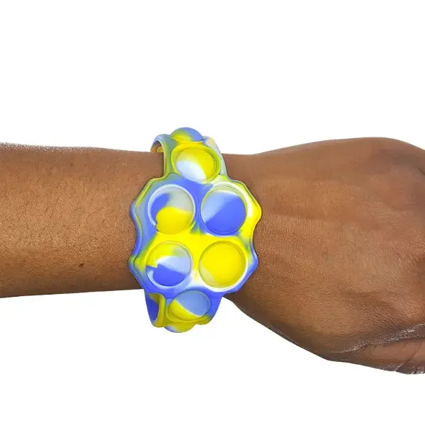 Pop It Bracelet Marble Purple/White