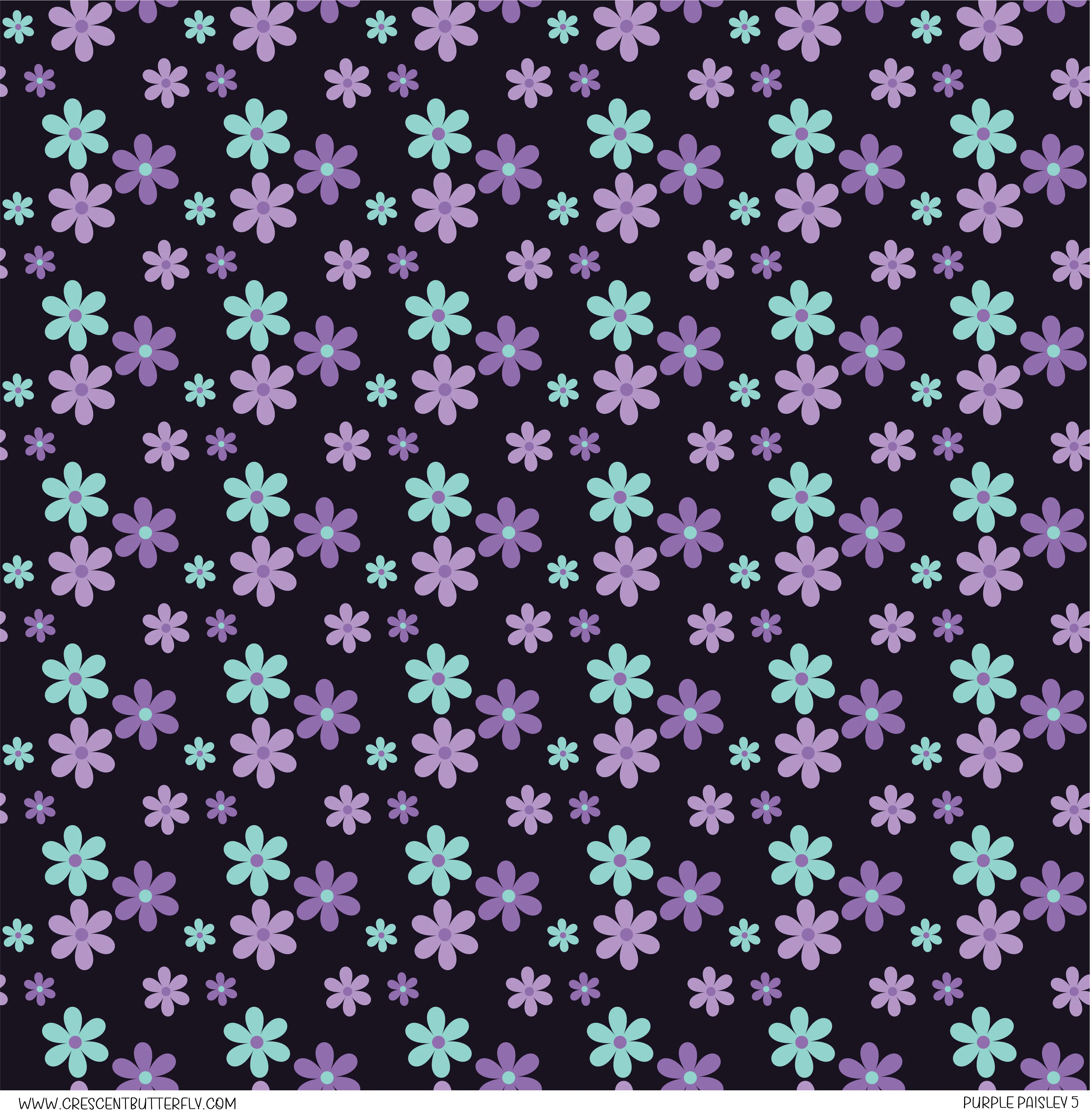 Purple Paisley 5 Vinyl Sheet/Wrap