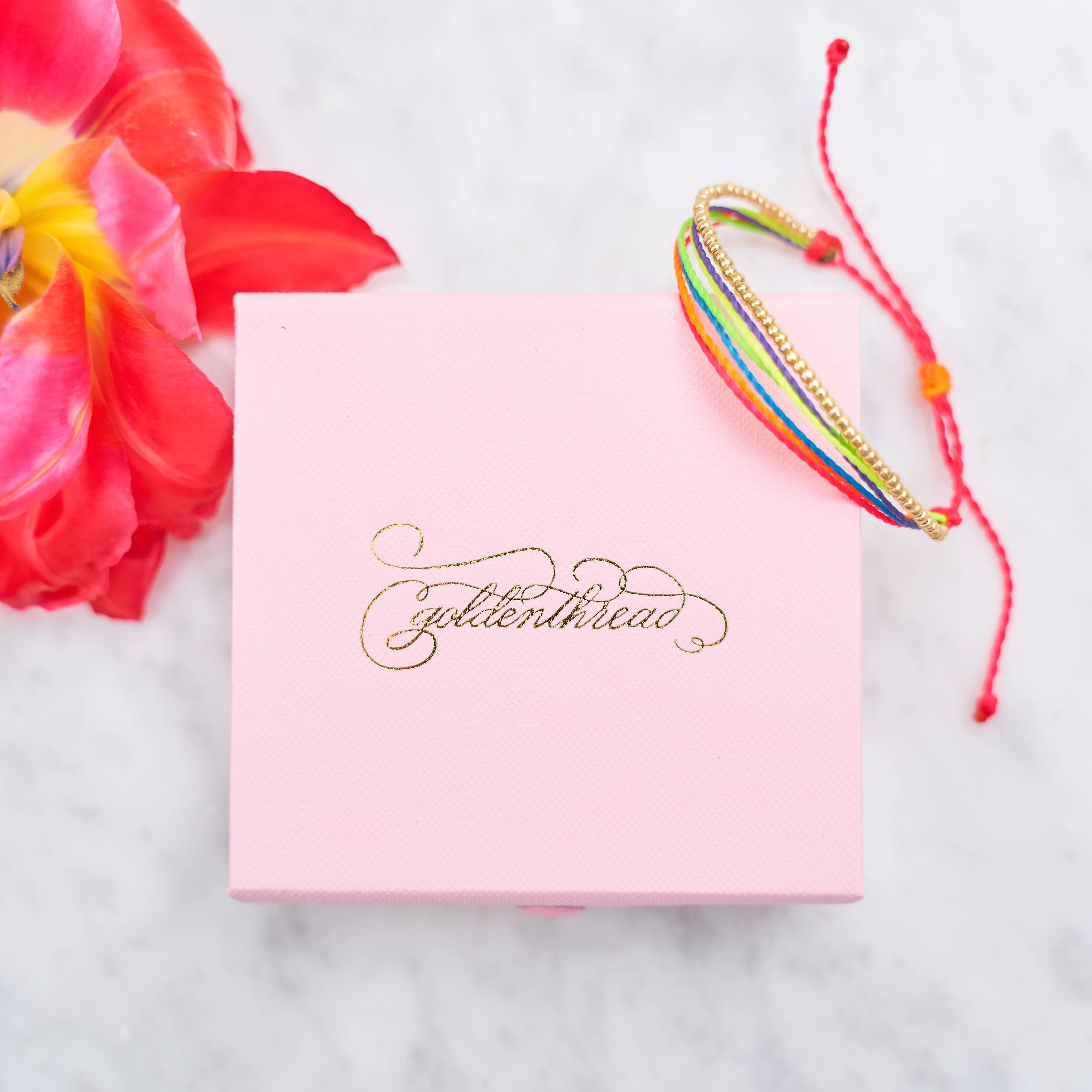 Rainbow Neon Cord Bracelets
