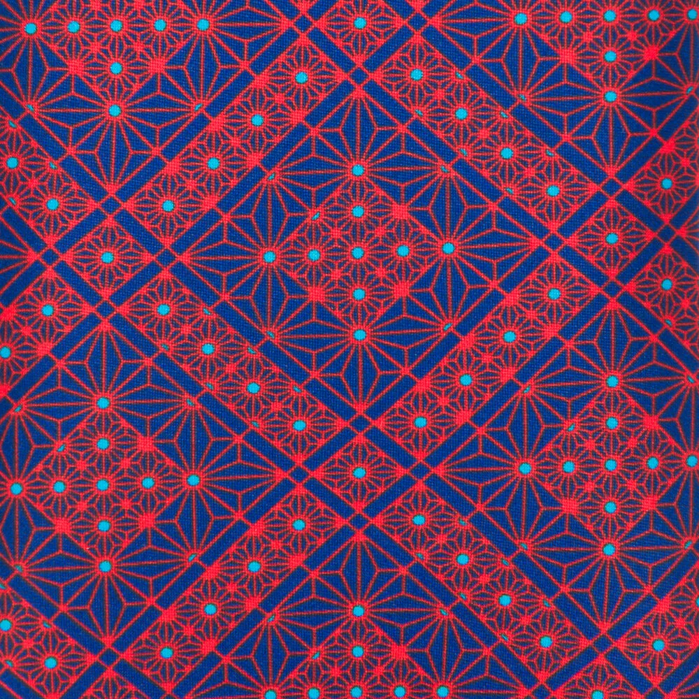 Red and Blue Royal Elegance Duchesse Silk Tie