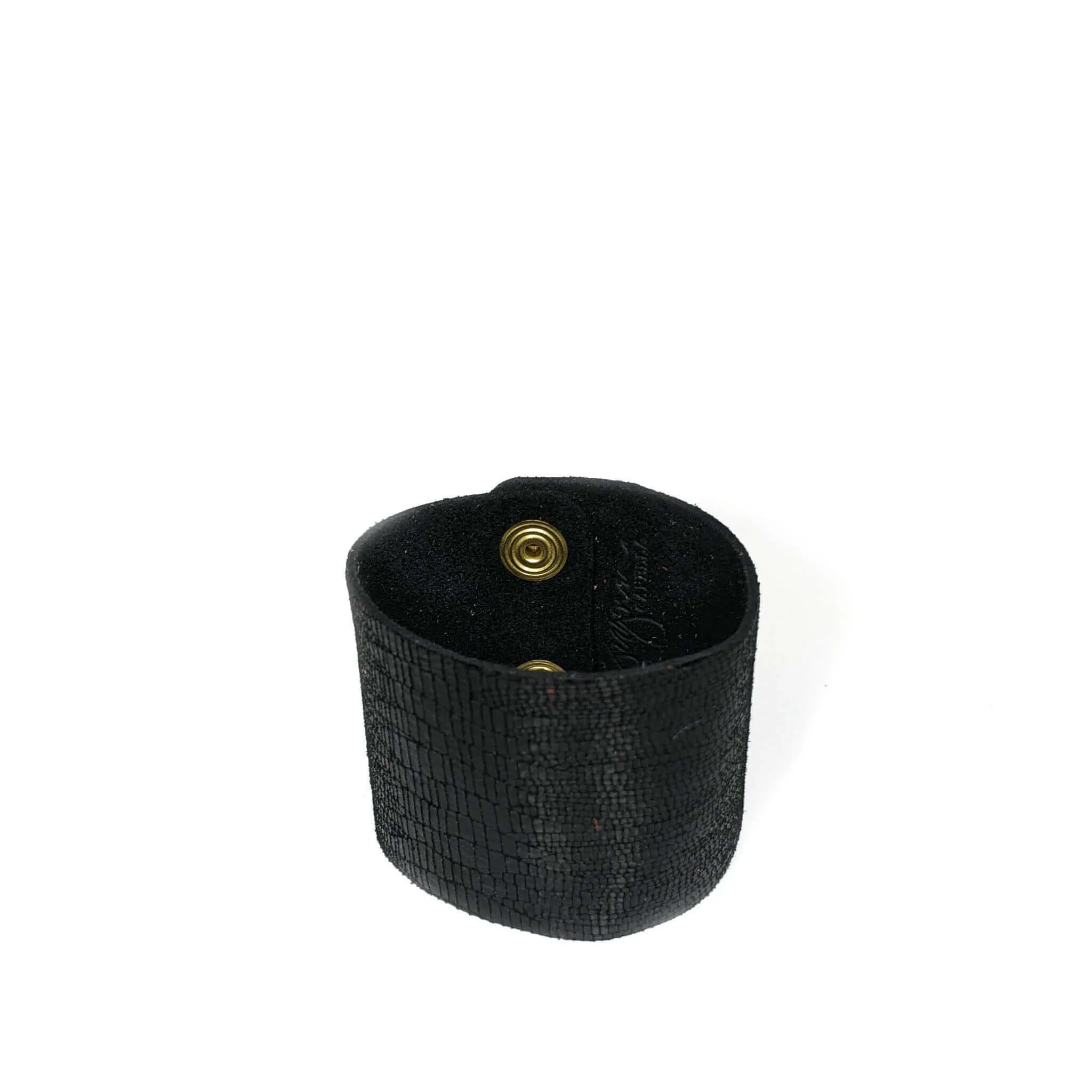 Sadie Suede Bracelet in Black Lizard