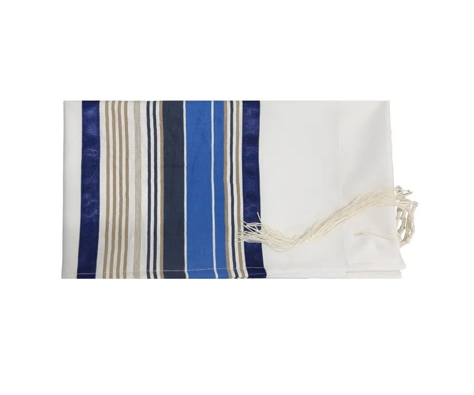 Sea and Sand Tallit for Sale, Bar Mitzvah Talllit, Hebrew Prayer Shawl from Israel, Tallit Prayer Shawl