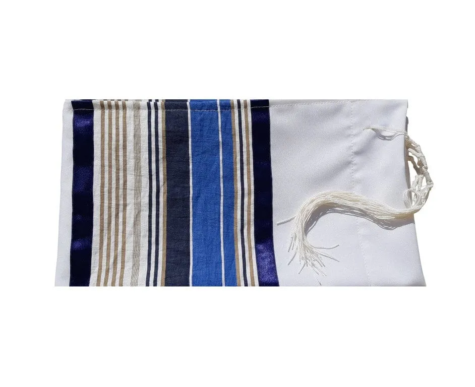 Sea and Sand Tallit for Sale, Bar Mitzvah Talllit, Hebrew Prayer Shawl from Israel, Tallit Prayer Shawl
